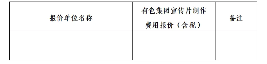 关于宣传片制作服务采购项目的公告